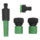 vidaXL Garden Hose with Coupling Set 0.5'' 10 m PVC Green