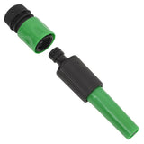 vidaXL Garden Hose with Coupling Set 0.5'' 10 m PVC Green