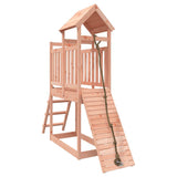 vidaXL Playhouse with Climbing Wall Solid Pine Wood