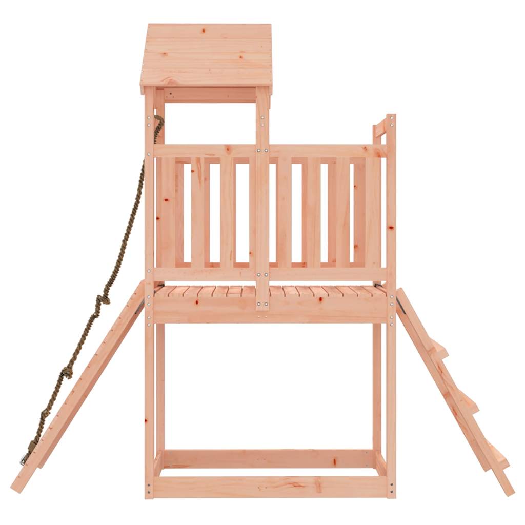 vidaXL Playhouse with Climbing Wall Solid Pine Wood