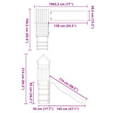 vidaXL Playhouse solid pine wood