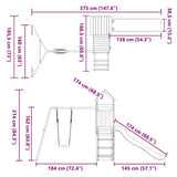 vidaXL Playhouse solid pine wood