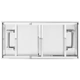 vidaXL Table de cuisine avec poêle 120x60x115 cm acier inoxydable