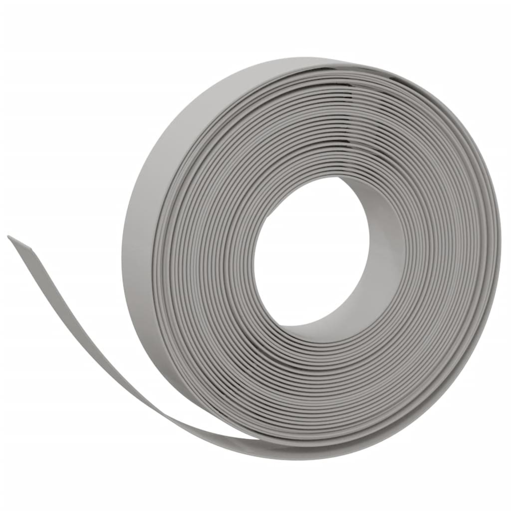 vidaXL Garden Edging 10 m 10 cm Polyethylene Grey