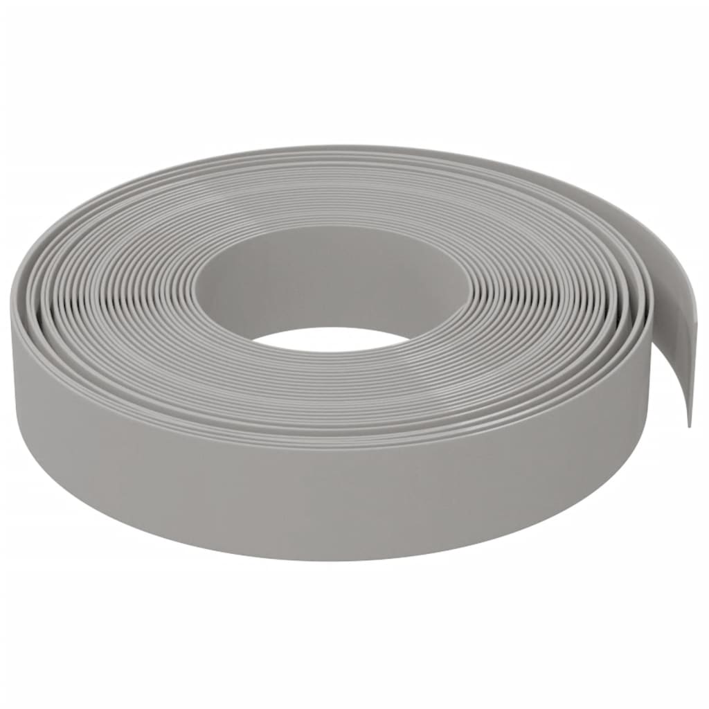 vidaXL Garden Edging 10 m 10 cm Polyethylene Grey