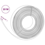 vidaXL Garden Edging 10 m 10 cm Polyethylene Grey