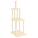 vidaXL Meuble de jardin avec palettes en sisal 149 cm crème jaune