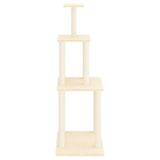 vidaXL Meuble de jardin avec palettes en sisal 149 cm crème jaune