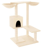 vidaXL Kattenmeubel met krabpalen 82 cm crèmekleurig