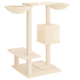 vidaXL Kattenmeubel met krabpalen 82 cm crèmekleurig