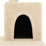 vidaXL Cat Tree with Sisal Scratching Posts 123 cm Cream