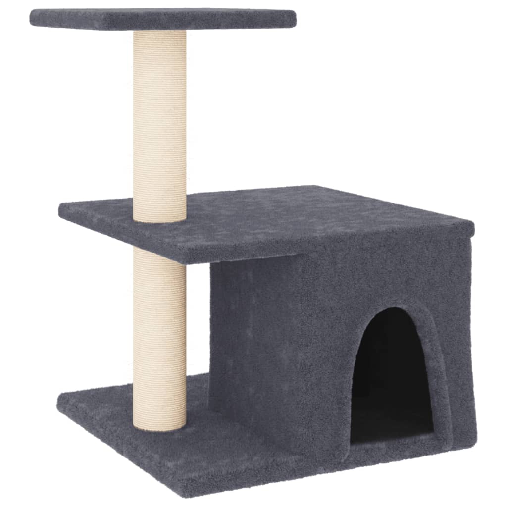 vidaXL Kattenmeubel met sisal krabpalen 48 cm crèmekleurig