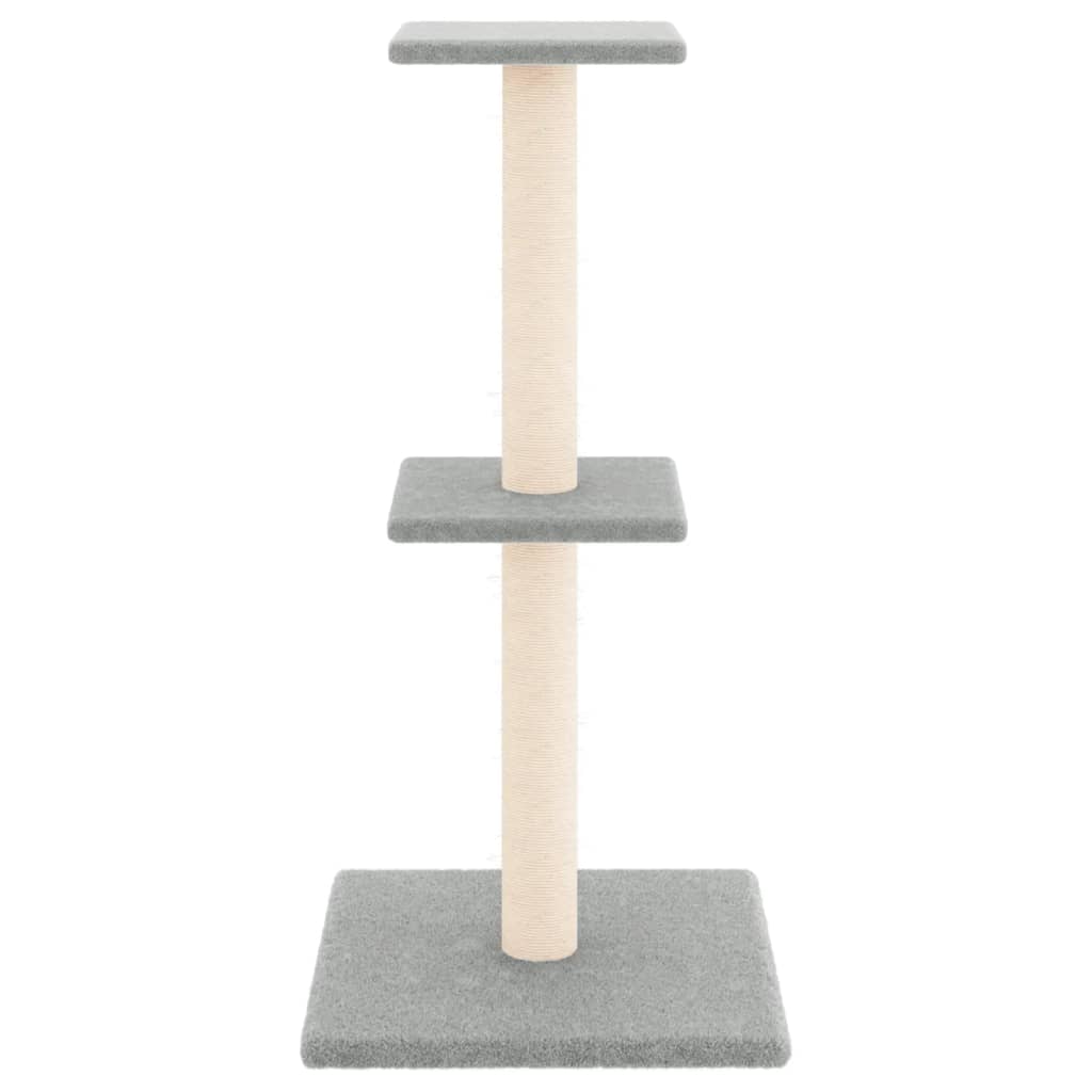 vidaXL Cat Tree with Sisal Scratching Posts 73 cm Cream