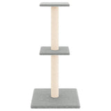 vidaXL Cat Tree with Sisal Scratching Posts 73 cm Cream