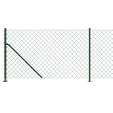 vidaXL Flanged Wire Mesh Fence 0.8x10 m Green