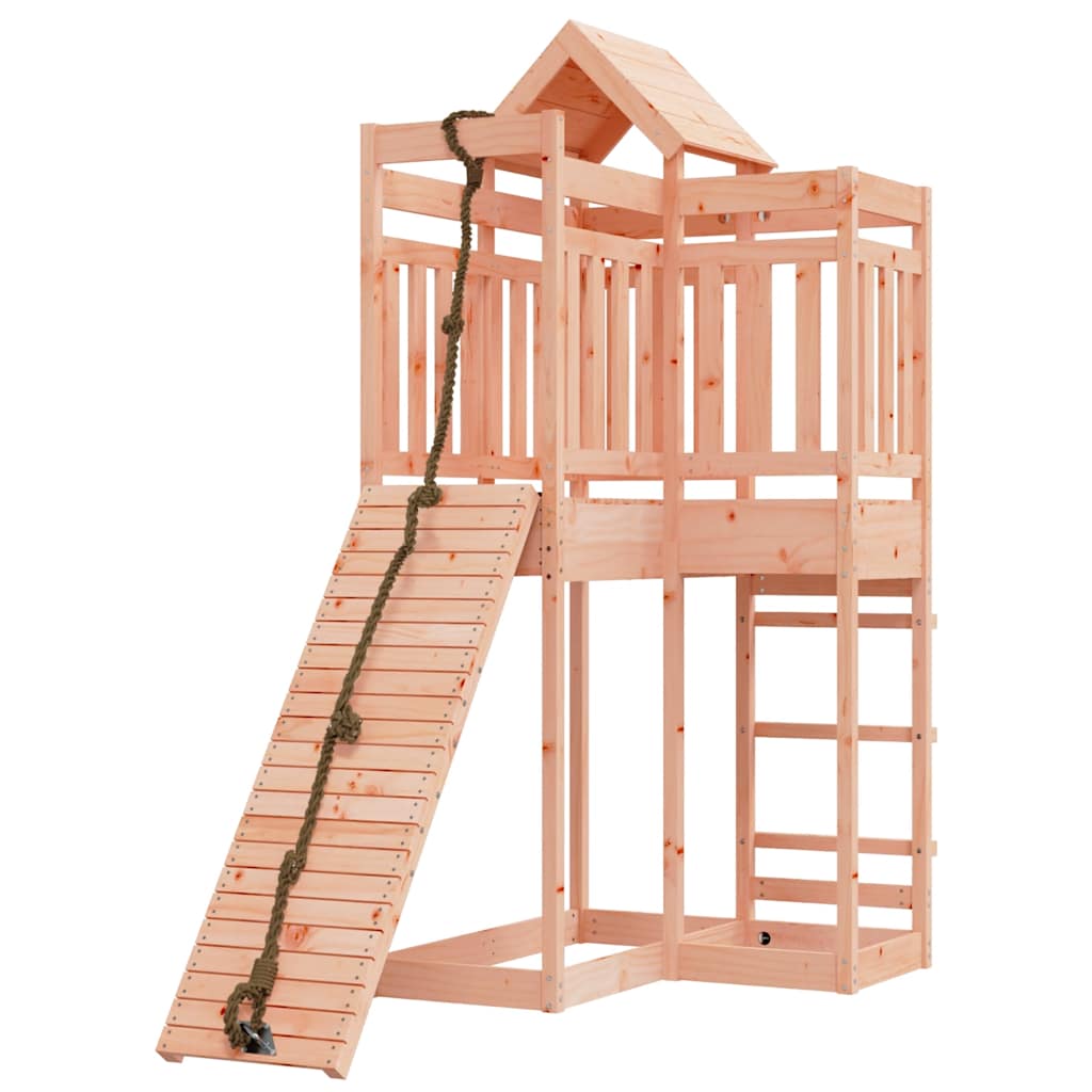 vidaXL Speelhuis met klimwand massief grenenhout
