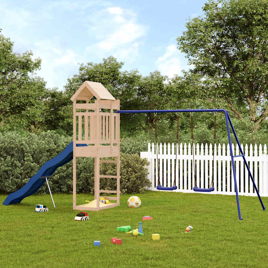 vidaXL Playhouse solid pine wood