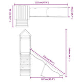 vidaXL Playhouse solid pine wood