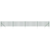 vidaXL Draadgaashek met grondankers 0,8x10 m groen