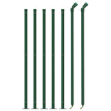vidaXL Welded Mesh Fence with Flange 0.8x10 m Green