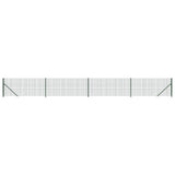 vidaXL Flanged Wire Mesh Fence 0.8x10 m Green