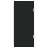vidaXL Urinal Divider Wall-Mounted 90x40 cm Tempered Glass Black