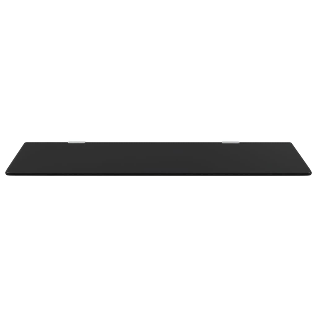 vidaXL Urinal Divider Wall-Mounted 90x40 cm Tempered Glass Black