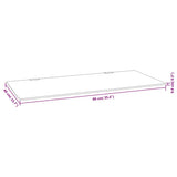 vidaXL Urinal Divider Wall-Mounted 90x40 cm Tempered Glass Black