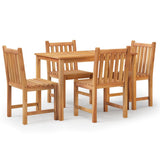 vidaXL 5-piece Garden Dining Set Solid Teak Wood