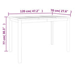 vidaXL 5-piece Garden Dining Set Solid Teak Wood