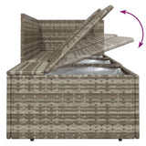 vidaXL 6-delige Loungeset met kussens poly rattan grijs