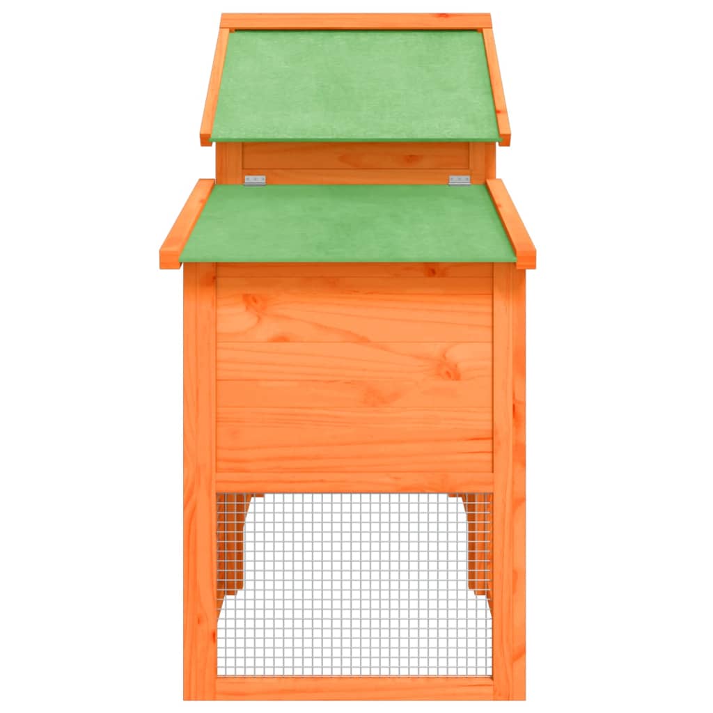vidaXL Chicken Coop 186.5x58.5x113 cm Solid Pine Wood Brown