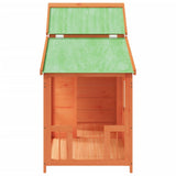vidaXL Dog Kennel 143x60.5x109 cm solid pine wood brown