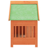 vidaXL Hondenhok 96x60,5x87 cm massief grenenhout bruin