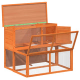vidaXL Konijnenhok 102x90x84,5 cm massief grenenhout bruin