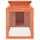 vidaXL Rabbit Hutch 100.5x54x55 cm Solid Pinewood Brown