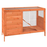 vidaXL Rabbit hutch 103x44x69.5 cm solid pine wood brown