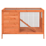 vidaXL Rabbit hutch 103x44x69.5 cm solid pine wood brown