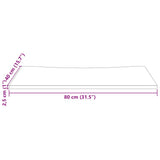 vidaXL Bureaublad 80x40x2,5 cm vert massif