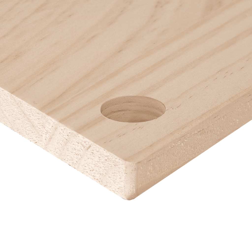vidaXL Bureaublad 80x40x2,5 cm vert massif