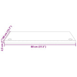 vidaXL Bureaublad 80x40x2,5 cm vert massif