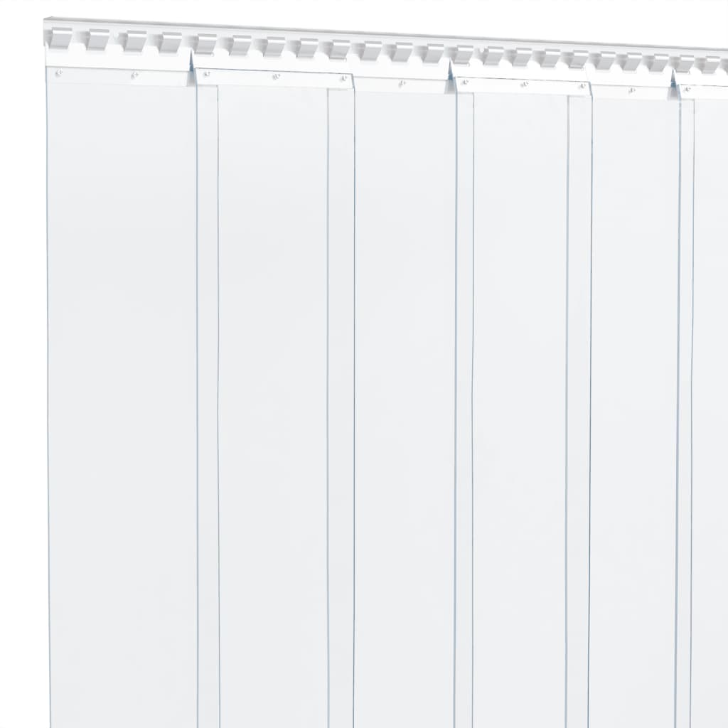 vidaXL Strip Curtain 200x1.6 mm 10 m PVC transparent