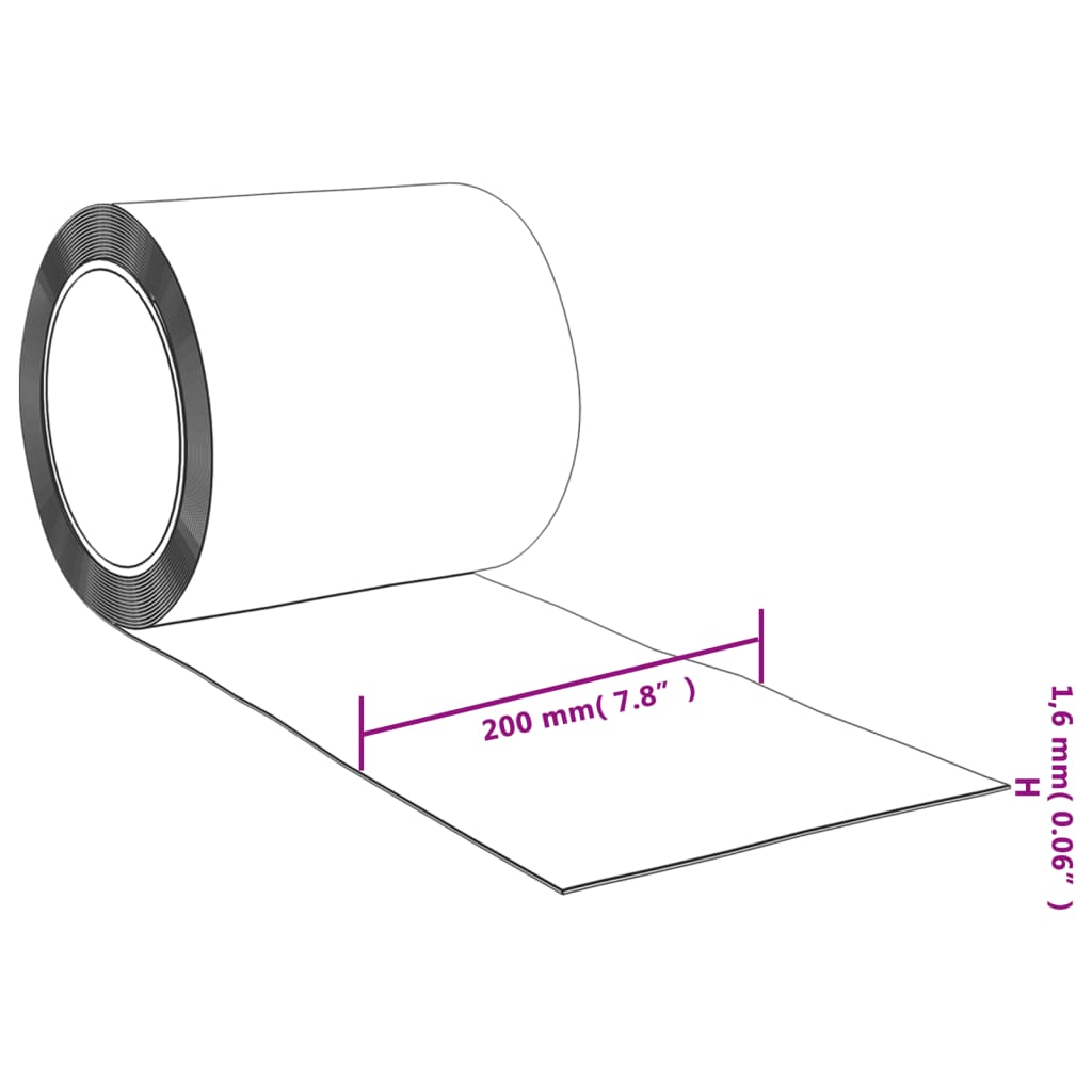 vidaXL Strip Curtain 200x1.6 mm 10 m PVC transparent