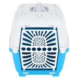vidaXL Travel Crate 48x31.5x33 cm polypropylene white and blue