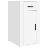 vidaXL Bureau met kast bewerkt hout wit
