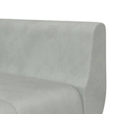 vidaXL L-Shaped Sofa Bed 275x140x70 cm Velvet Light Grey