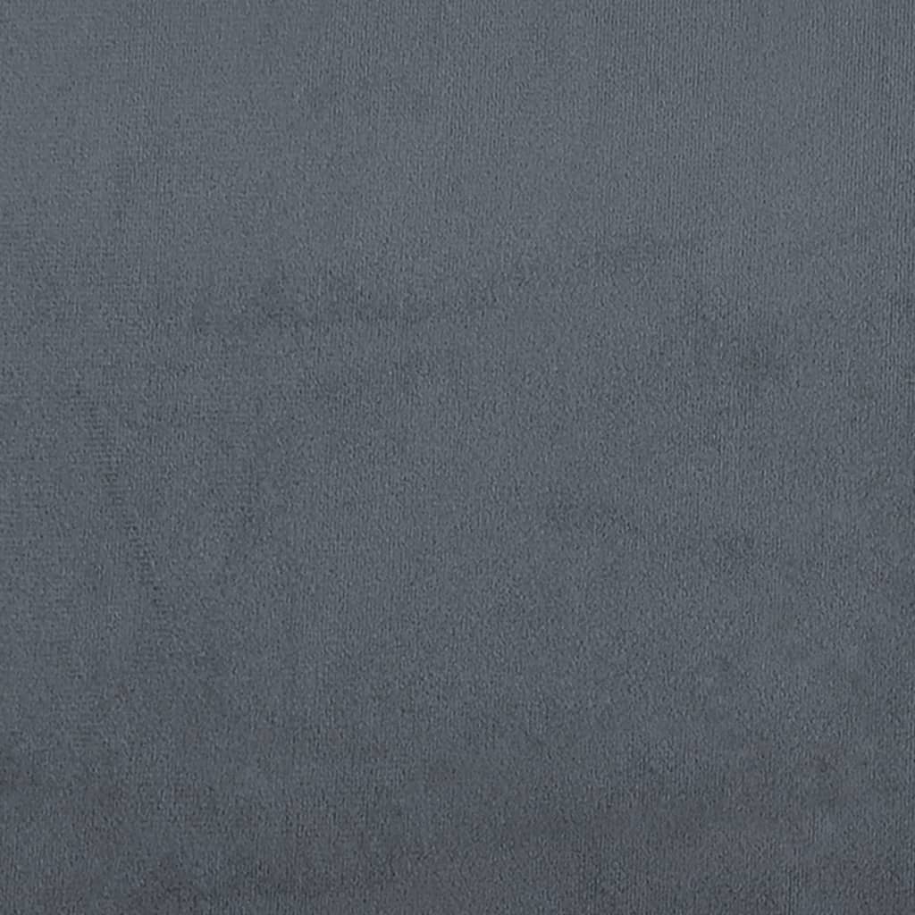 vidaXL L-Shaped Sofa Bed 279x140x70 cm Velvet Dark Grey