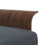 vidaXL L-Shaped Sofa Bed 279x140x70 cm Velvet Dark Grey
