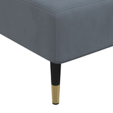 vidaXL L-Shaped Sofa Bed 279x140x70 cm Velvet Dark Grey