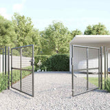 vidaXL Garden Mesh Fence 300x125 cm Galvanized Steel Anthracite